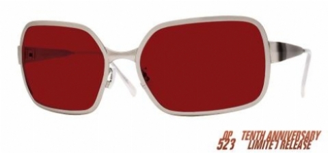 OLIVER PEOPLES OP-523 SILVERWITHBLOODRED
