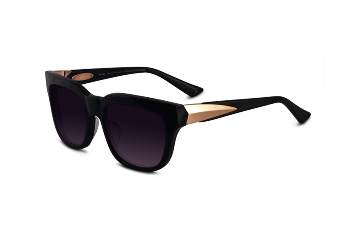 LOREE RODKIN BLAKE ONYX18KROSEGOLD